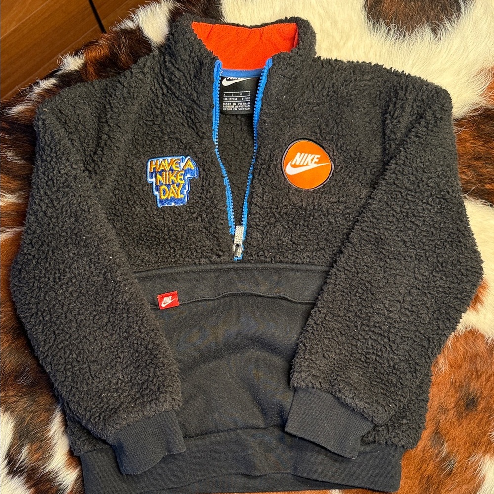 Nike Boys Sherpa Fleece Half Zip